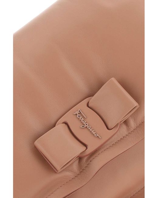 Ferragamo Natural Logo Design Shoulder Bag