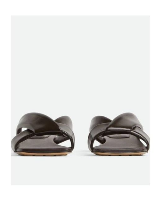 Bottega Veneta Brown Riva Flat Sandals