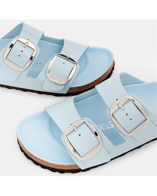 Birkenstock White Adjustable Double Buckle Slippers
