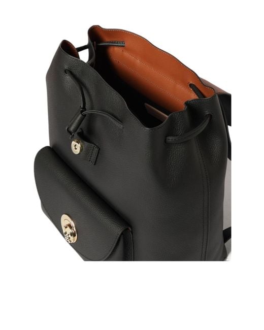 Coccinelle Black Flap Pocket Backpack