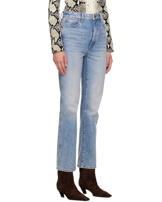 Khaite Black Abigail High Waist Jeans