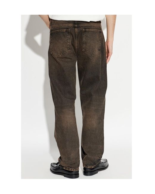 Represent Gray Vintage Straight-Leg Jeans for men