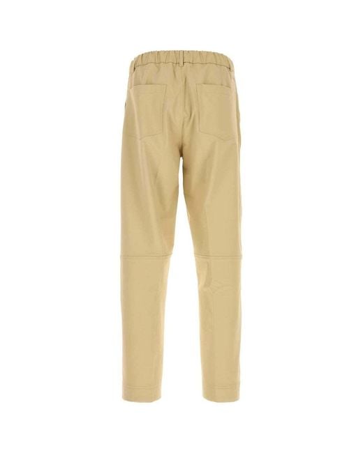 Herno Natural Casual Trousers With Belt Loops for men