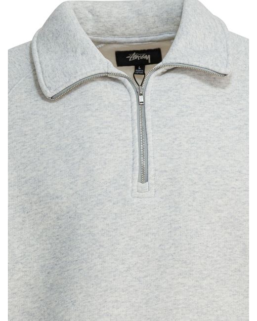 Stussy Gray Long-Sleeved Sweatshirt for men