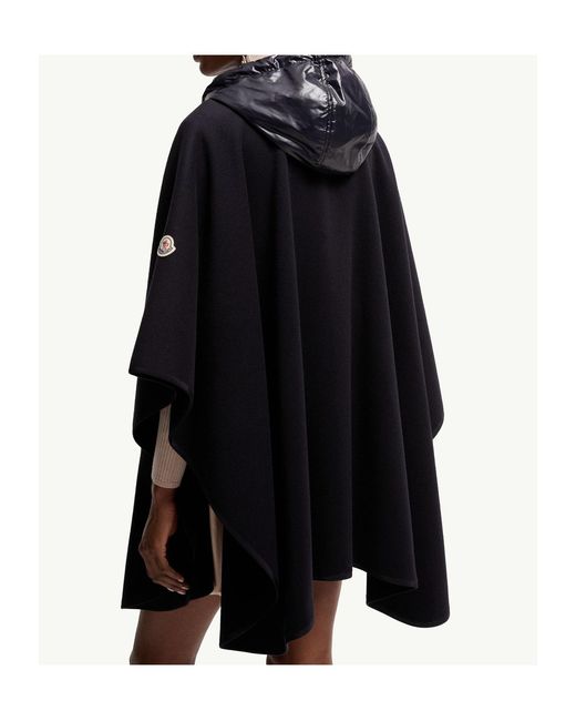 Moncler Black Padded Cape