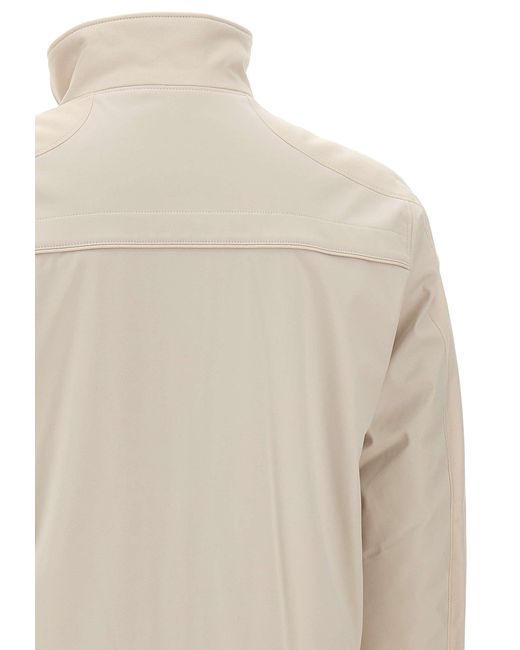 Boss Natural High Neck Panelled Jacket for men