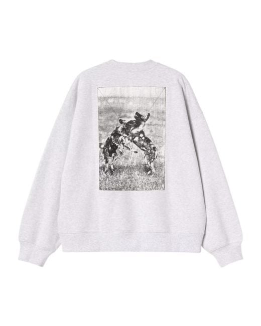 Carhartt White No Play Sweatshirt for men