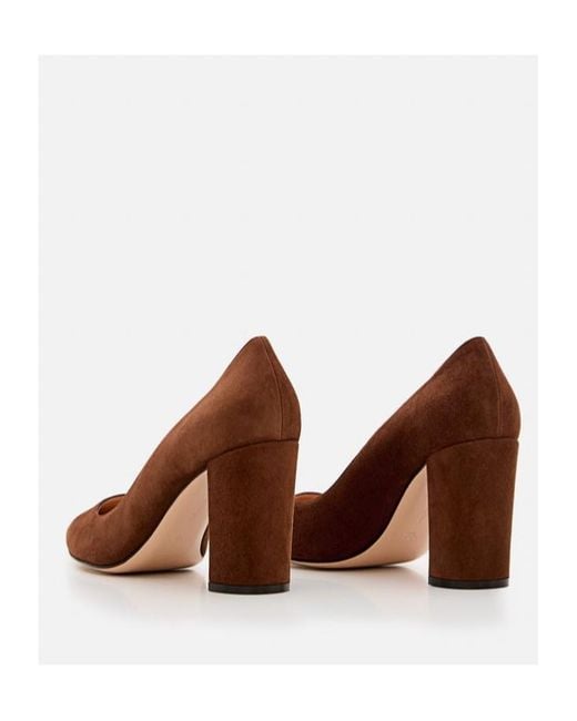 Gianvito Rossi Brown Thick Heels