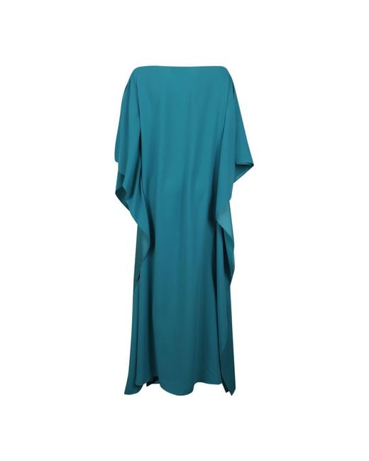 Gianluca Capannolo Blue Draped Maxi Dress