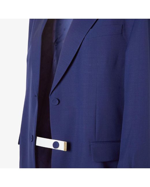 Fendi Blue Single-Breated Blazer