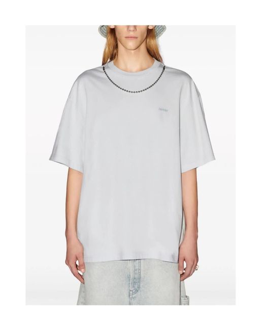 Ambush White Ballchain Crewneck T-Shirt for men