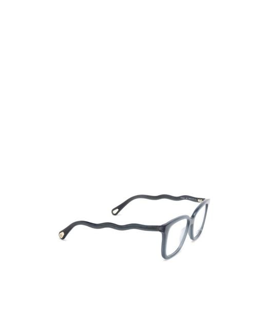 Chloé White Chloé Eyewear Square Frame Glasses