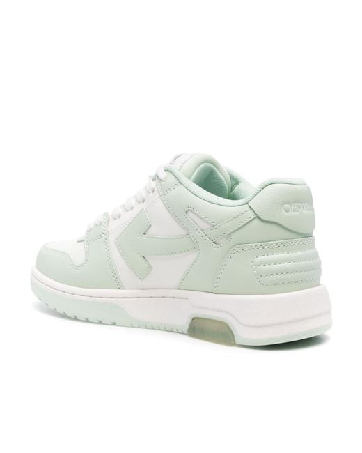 Off-White c/o Virgil Abloh Green Out Of Office Lace-Up Sneakers