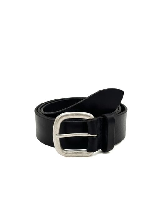 Orciani Black Buckle Belt for men