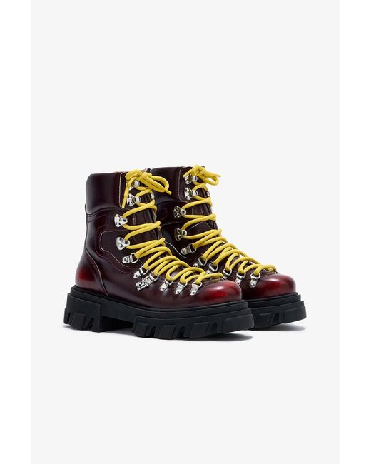 Ganni Multicolor Cleated Mountain Boots