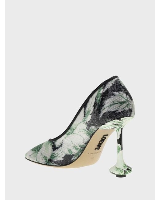 Loewe Green Toy Sequined Pumps