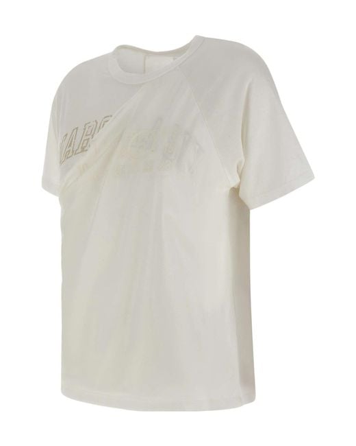 MM6 by Maison Margiela White Crew-Neck T-Shirt