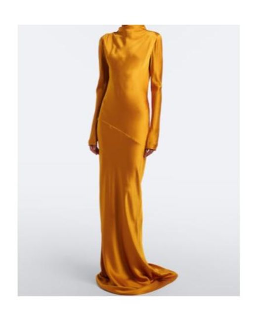TOVE Metallic Gio Silk Satin Gown