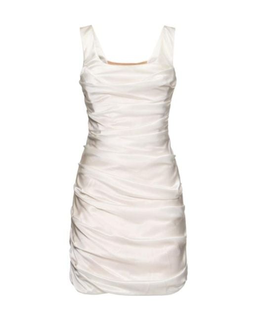 GIUSEPPE DI MORABITO Natural Pendulous Mini Dress