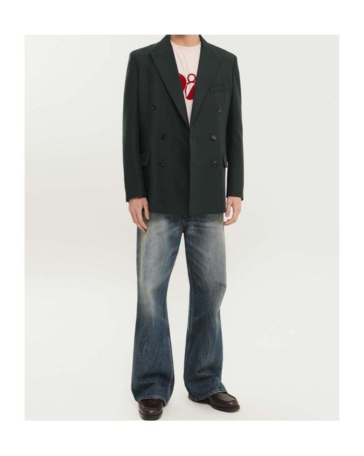 1989 STUDIO Gray Single-Breasted Tailored Blazer for men