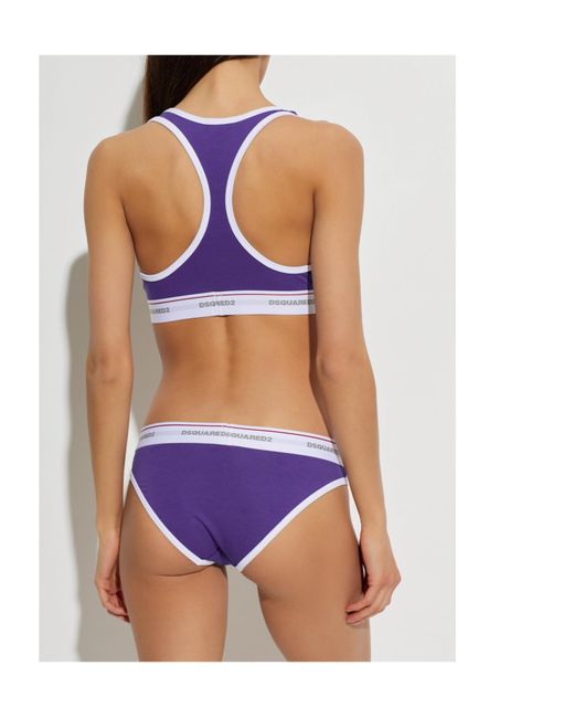 DSquared² Purple Sleeveless Top