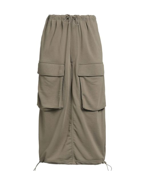 MM6 by Maison Margiela Gray Midi Skirt