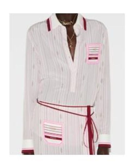 Gucci Pink Printedsilk Shirt