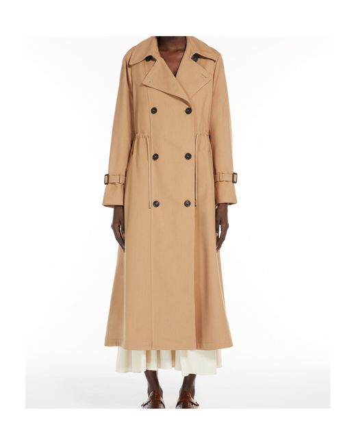 Weekend by Maxmara Natural Double-Breasted Belted Coat