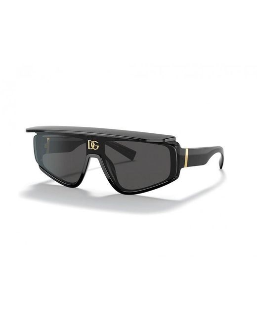 Dolce & Gabbana Gray Eyewear Rectangular Frame Sunglasses for men