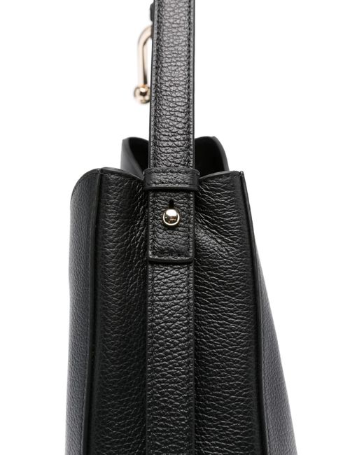 Furla Black Nuvola Zipped Shoulder Bag