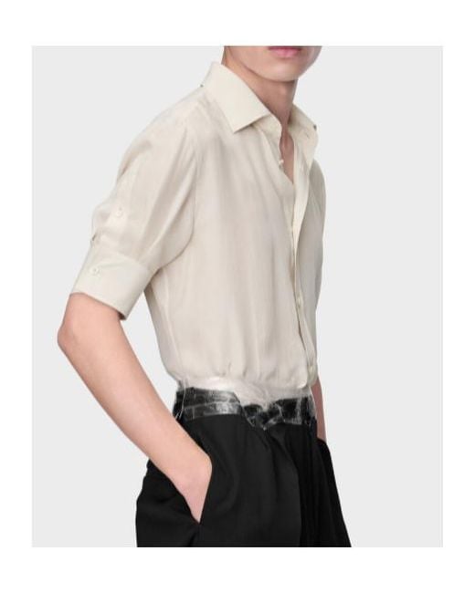 Maison Margiela White Four Stitched Shirt for men