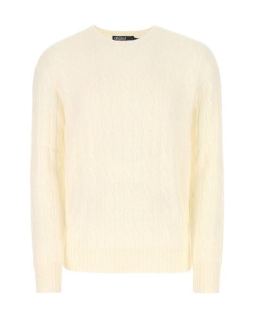 Polo Ralph Lauren Natural Crewneck Knitted Jumper for men