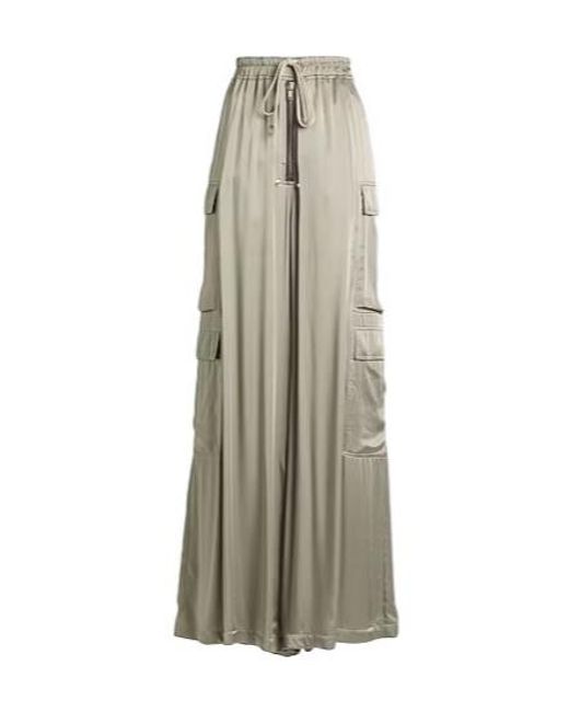 Rick Owens Natural Solid Color Satin Overalls