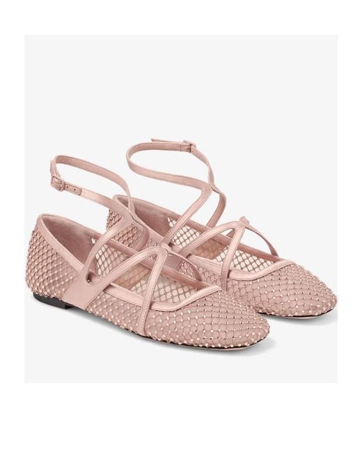 Jimmy Choo Pink Astoria Flat