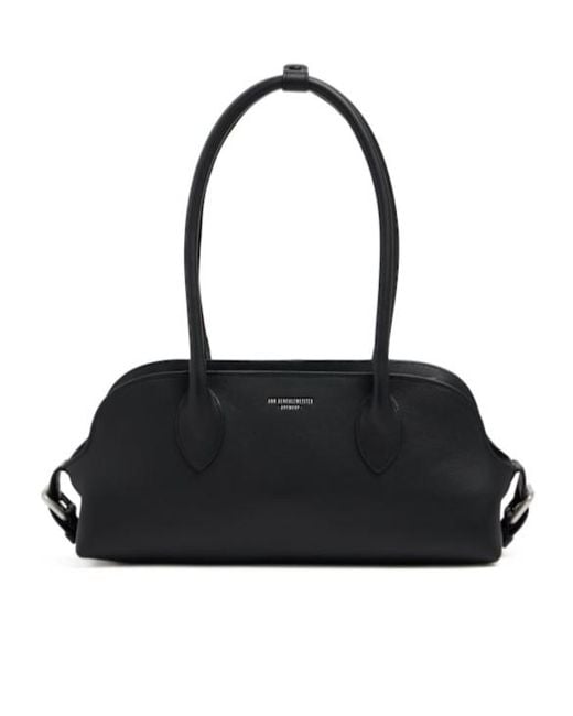 Ann Demeulemeester Black Mini Cowhide Shoulder Bag for men