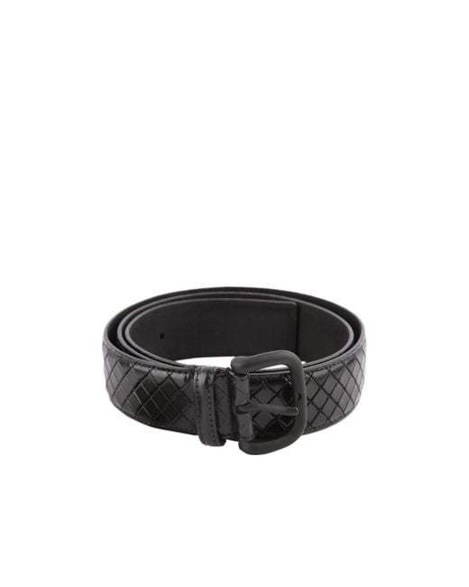 Bottega Veneta Black Weave A Belt for men