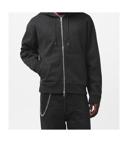 Our Legacy Gray Zip Hoodie for men