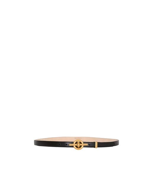 Balmain White T-Bar Belt for men