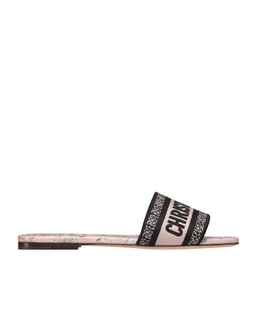 Dior White Lucky Dway Slide