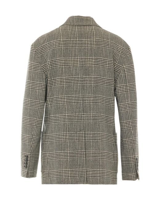 Circolo 1901 Gray Checked Casual Jacket