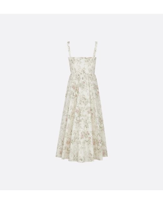 Dior White Mid-Length Flared Dress