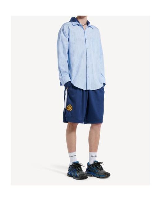 Balenciaga Blue Runner Gradient Mesh Sneakers for men