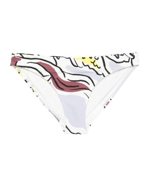 Tory Burch White Multicolour Sea Bottoms