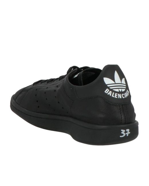Balenciaga Black Minimalist Low-Top Casual Shoes