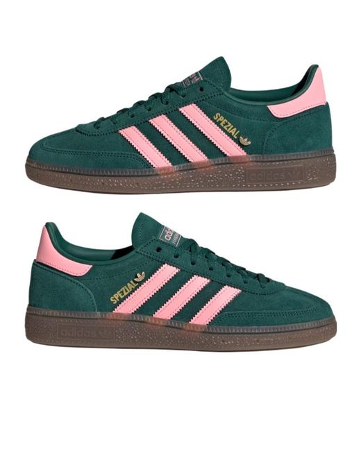 Adidas Originals Green Handball Spezial Lace-Up Sneakers