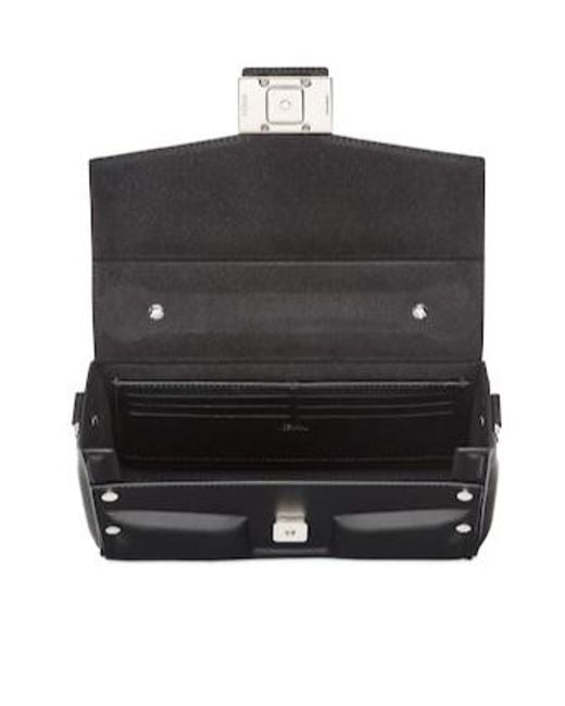 Fendi Black Soft Trunk Baguette Bag for men