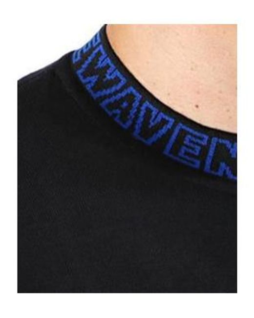 Dior Blue Long-Sleeved Sweater for men