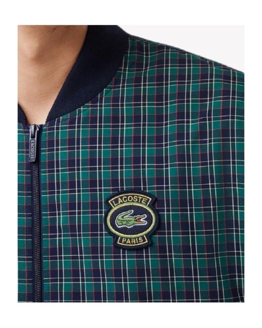 Lacoste Blue Plaid Jacket for men