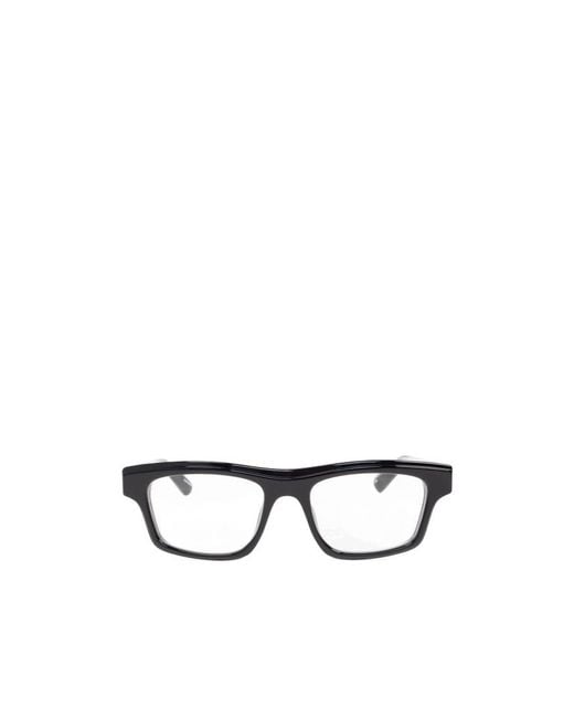 Jacquemus White Rectangle Frame Glasses for men