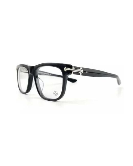 Chrome Hearts Metallic Geometric Non-Prescription Glasses for men